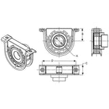 Spicer 212145-1X Driveshaft Center Support Bearing 1.771" ID