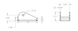 Leaf Spring Hanger Pair 3.0" Wide for 2.5" Wide Springs Unwelded