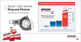 Dana Super 30 Front Ring and Pinion High Pinion 4.56 Thin Uses 3.73 and Up Carrier 2007 - 2018 Jeep JK and JKU NON-Rubicon