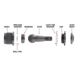 Dodge Ram 2003 - 2013 HD Adjustable Ball Joint Kit Knurled 1500 / 2500 / 3500 4X4