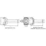 Transmission Slip Yoke 1480 Series 31 Spline 1.616" Spline OD 2.201" Seal OD 8.339" Length