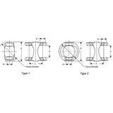 Driveshaft 1350 Series Double Cardan CV H-Yoke