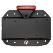 JL / JLU Spare Tire Delete Coated With License Plate Light and Wiring