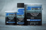 STEEL-IT Spray Paint Black Polyurethane Aerosol 14 oz. Can (Single)
