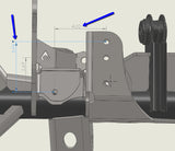 JK2TJ Front Dana 44 Swap Kit W/Truss