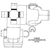 Dana Spicer 5-212X 1330 Series To 3R Conversion Universal Joint