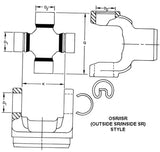Dana Spicer 5-793X 1330 Series To 3R Conversion Universal Joint
