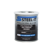STEEL-IT Paint Black Polyurethane Quart Can (Single)