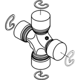 Spicer SPL70X Universal Joint Outside Snap Ring 1550 Series Non-Greaseable