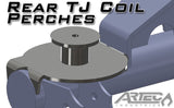 Jeep TJ Rear Coil Perches And Retainers 97-06 Wrangler TJ Pair 3.5 Inch Axle Tube Diameter
