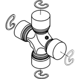 Spicer 5-1350-1X 1350 Series SPL30 series Universal Joint Greaseable
